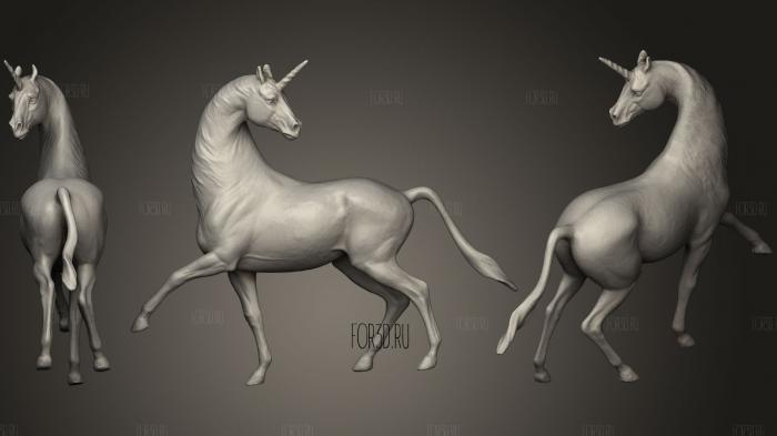 Unicorn 3d stl модель для ЧПУ